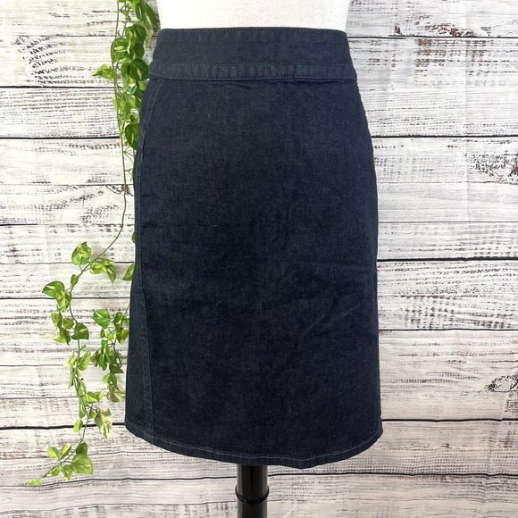 Converse One Star Skirt size 28 Denim Jean Straight Knee Casual Stretch Slim - Picture 1 of 11